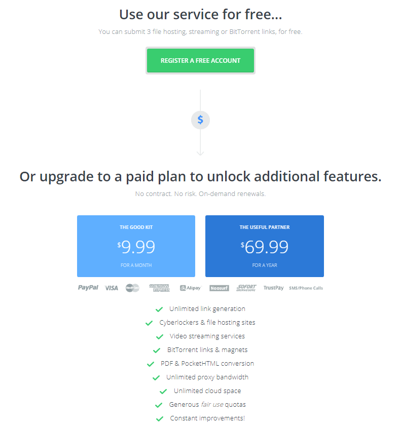 Offcloud Pricelist
